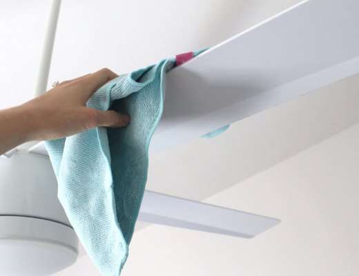 How to clean ceiling fans