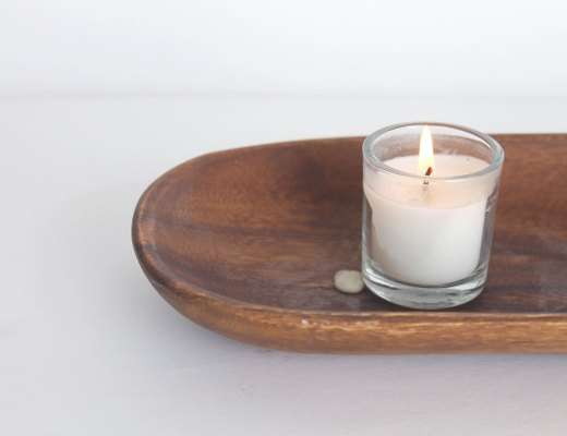 How to remove candle wax from wood