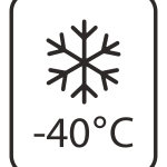 Maximum and minimum temperature symbols