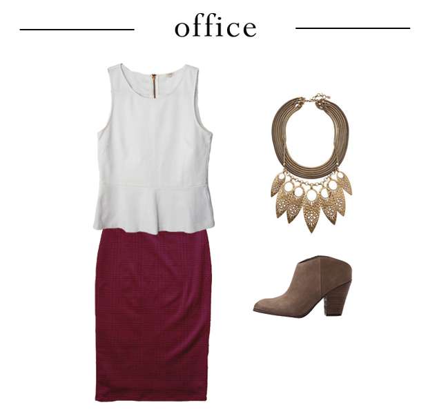 One Peplum Three Ways - Office