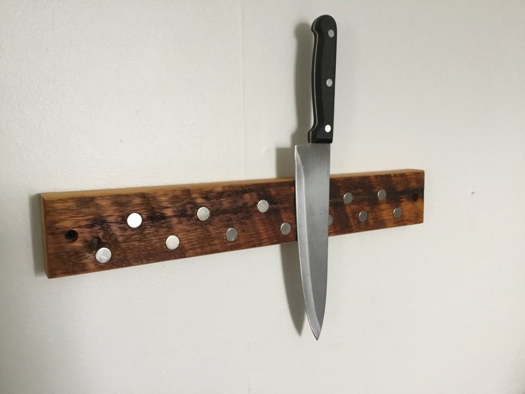 Etsy rustic wooden wall mounted knife holder