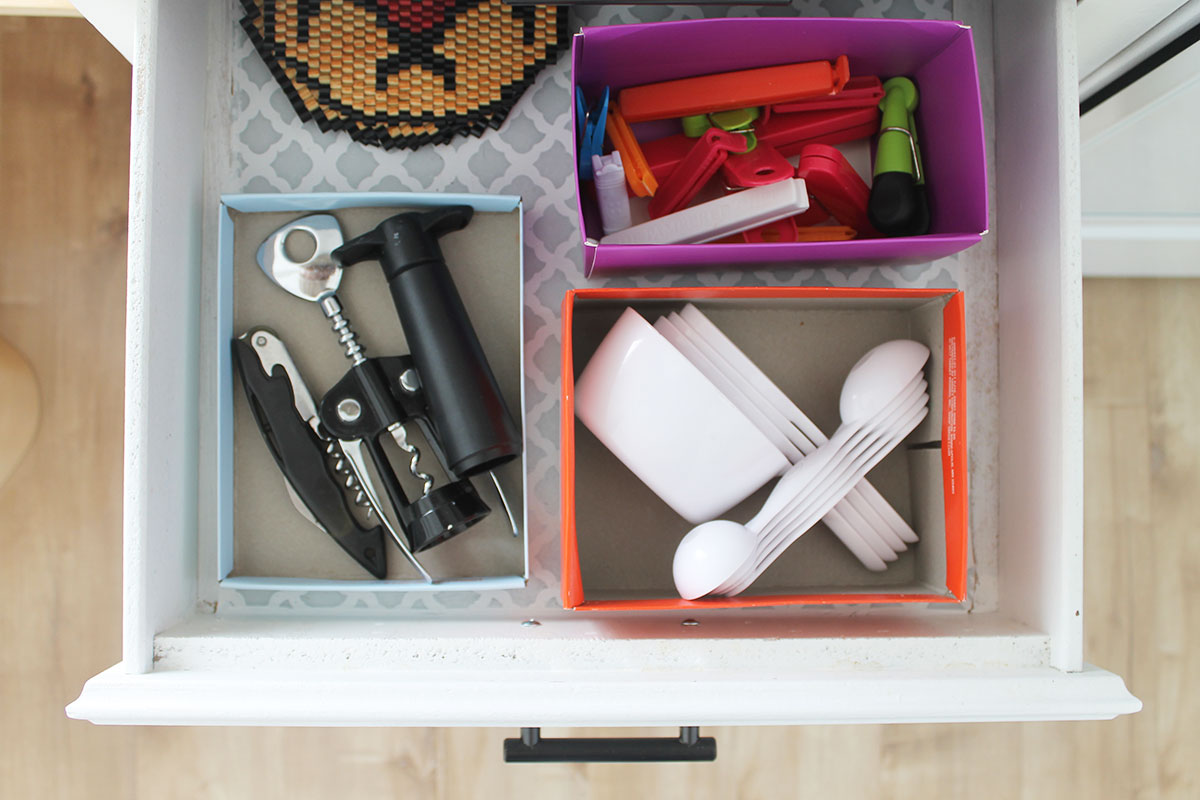 Organize with Hikidashi Boxes