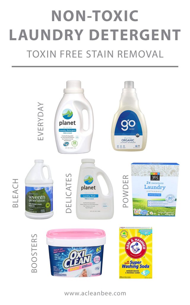 Choose the best non toxic laundry detergent for you and your family. Don't worry about dangerous toxic chemicals in your laundry detergent harming your health or the environment. Choose one of these toxin free laundry detergent options! 