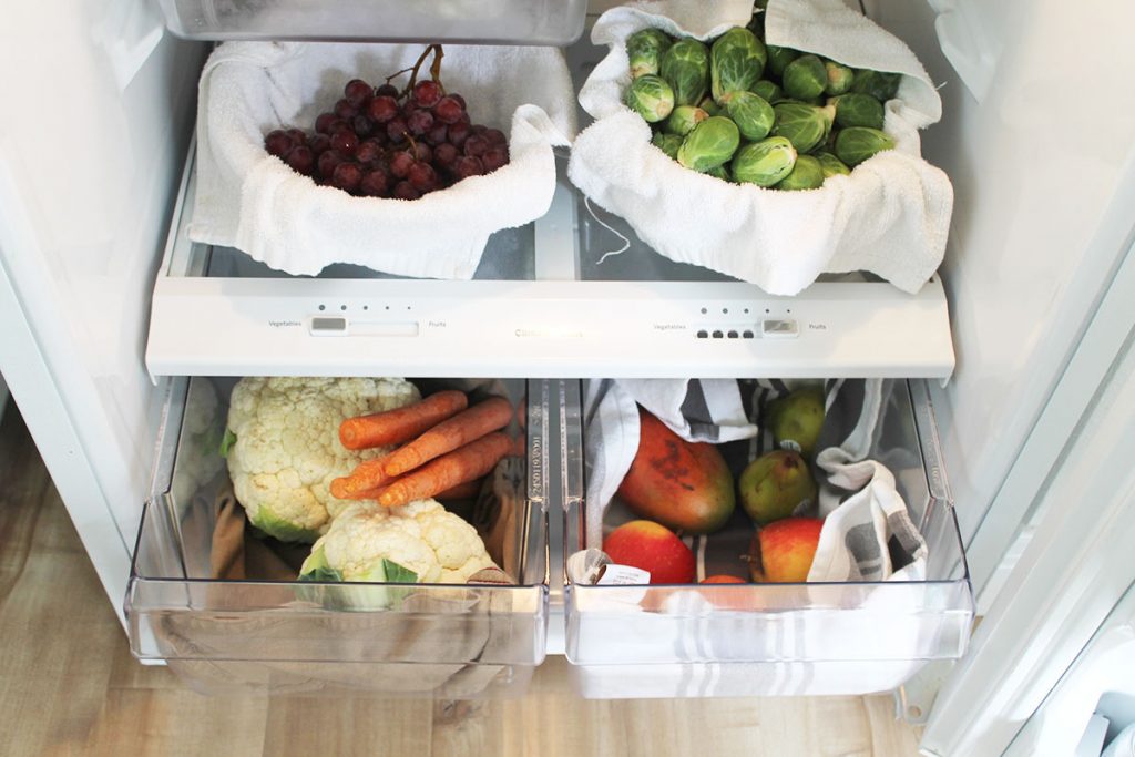 Make food last with eco friendly, reusable refrigerator shelf liners that you likely already have in your home.