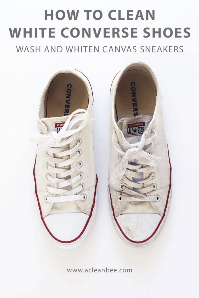 How to wash and whiten Converse shoes.