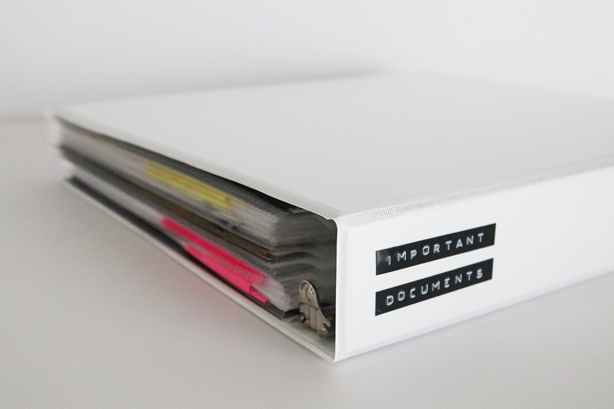 How to Organize an Important Documents Binder