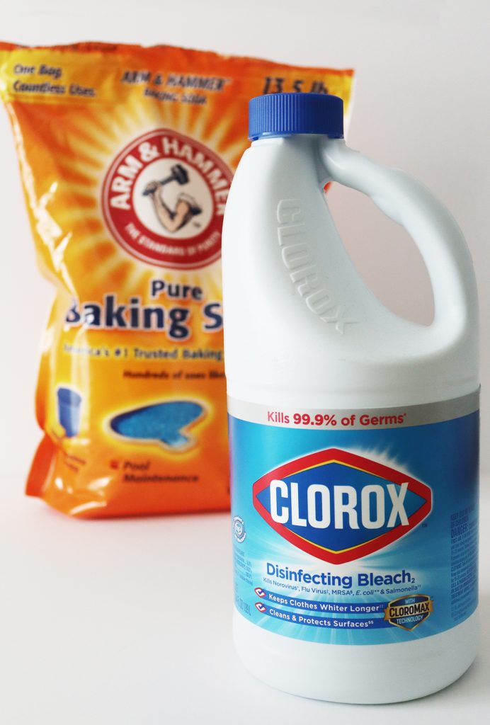 Is it safe to mix bleach and baking soda?