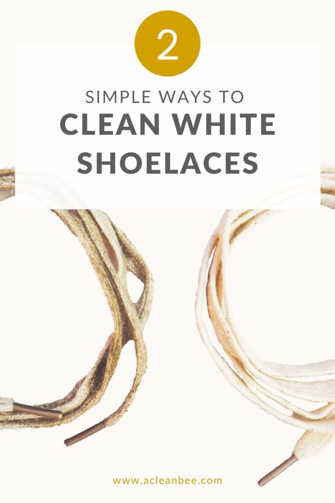 A step by step guide on how to clean white shoelaces fast!