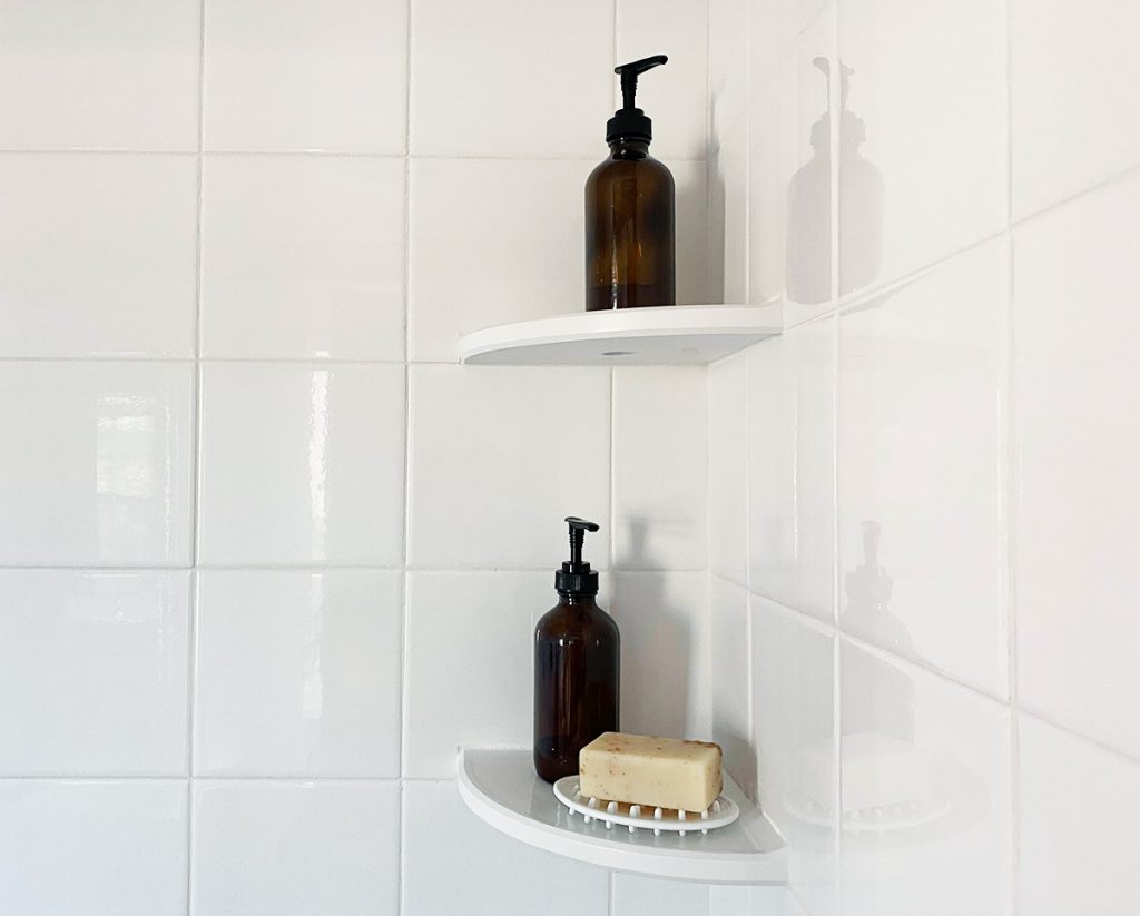 Shower shelf organizers for every style of shower