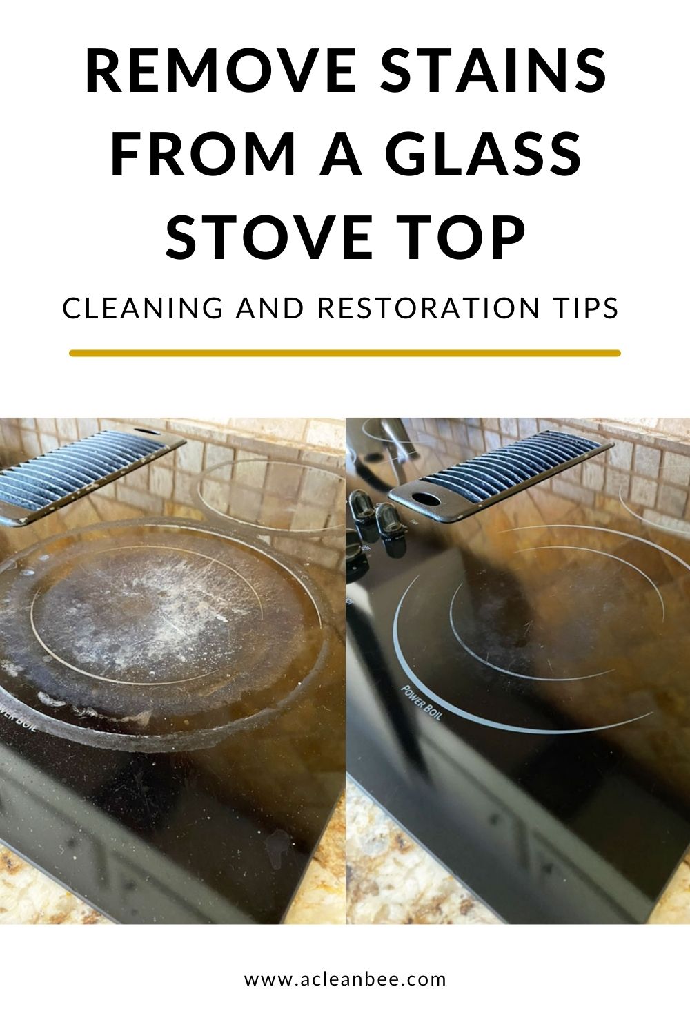 How To Clean Burnt Stove How to Remove Burn Marks from a Glass Stove Top