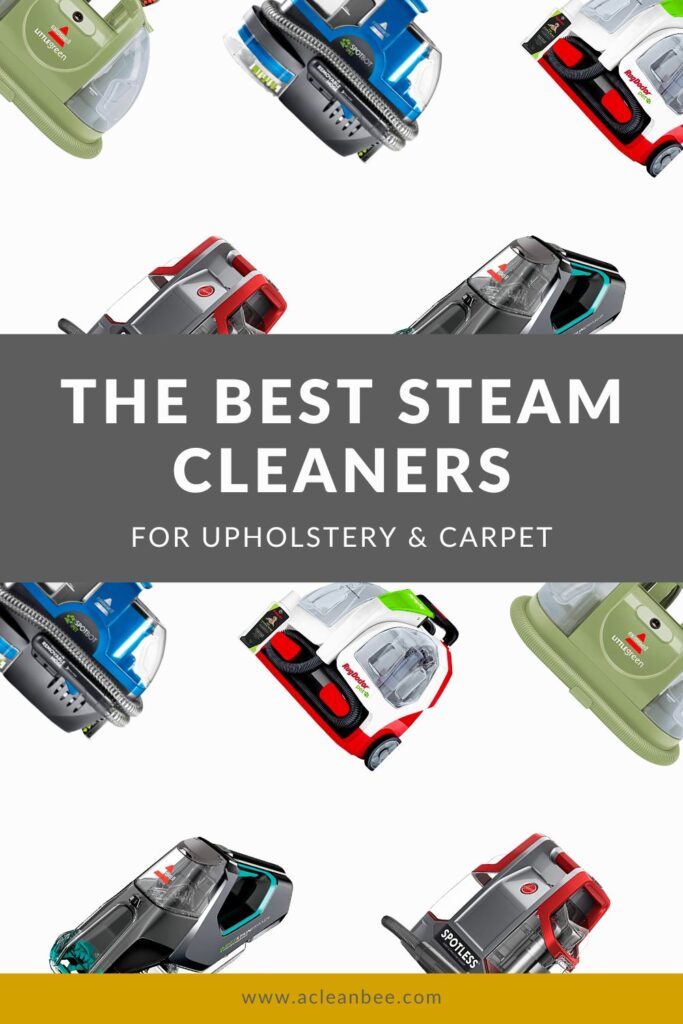 If you have upholstered sofas, dining chairs, drapery, mattresses, or car upholstery that needs cleaning or spot treating on a regular basis then it’s time for you to invest in an upholstery steam cleaner. In this post I am sharing five of the best upholstery steam cleaners on the market. 

#cleaning 
#cleaningmotivation
#cleaningtips 
#carpetcleaning 
#deepcleaning 
#steamcleaners
#housekeeping