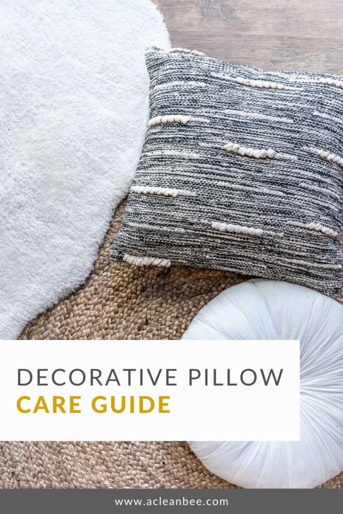 Over time, pillows can get stained and dirty. It’s important to treat stains and regularly spot clean decorative pillows to help them last as long as possible. In this blog post, I will teach you how to spot clean decorative throw pillows quickly and easily!

#cleaning
#housecleaning 
#cleaningtips 
#cleaninghacks
#deepcleaning 
#cleanhome 
#housekeeping