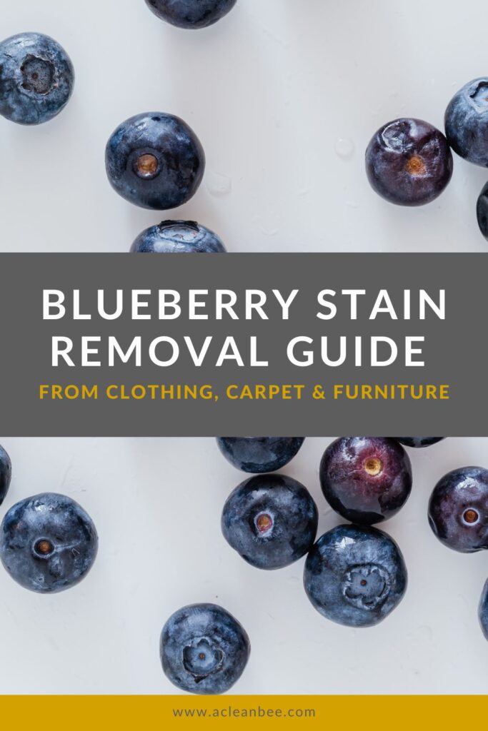 How to get blueberry stains out of almost anything