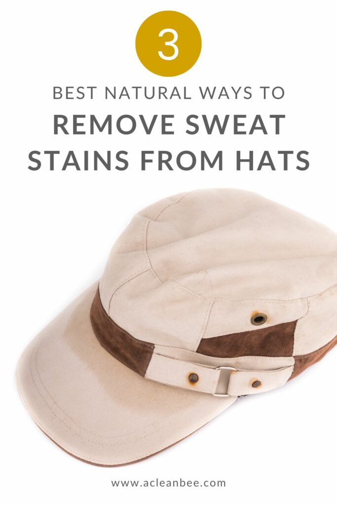 How to get sweat stains out of hats