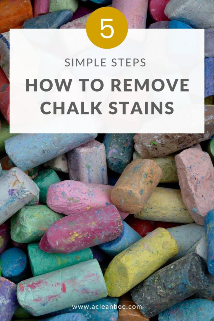 How to get chalk out of carpet