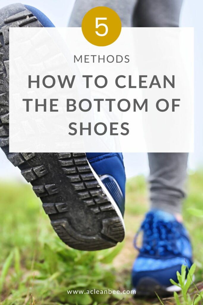 how to clean the bottom of shoes