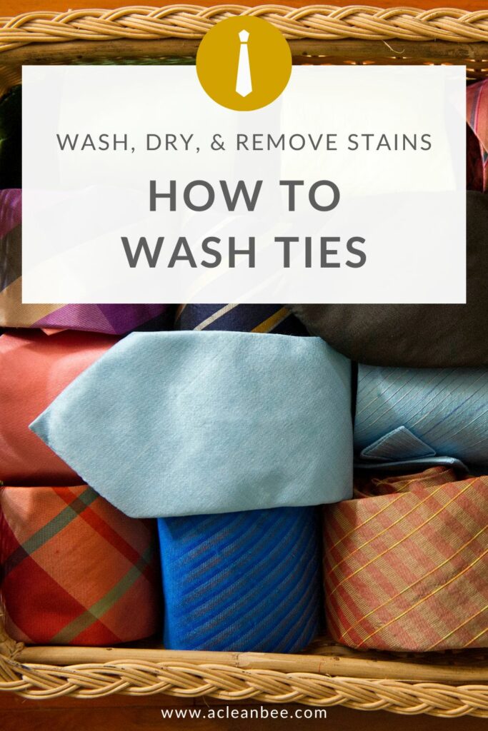 How to wash a tie