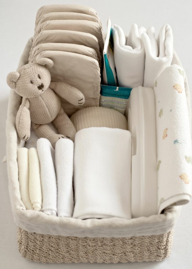 Consider Dresser Top Storage - How to organize a baby dresser