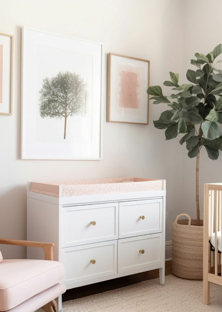 How to organize a baby dresser