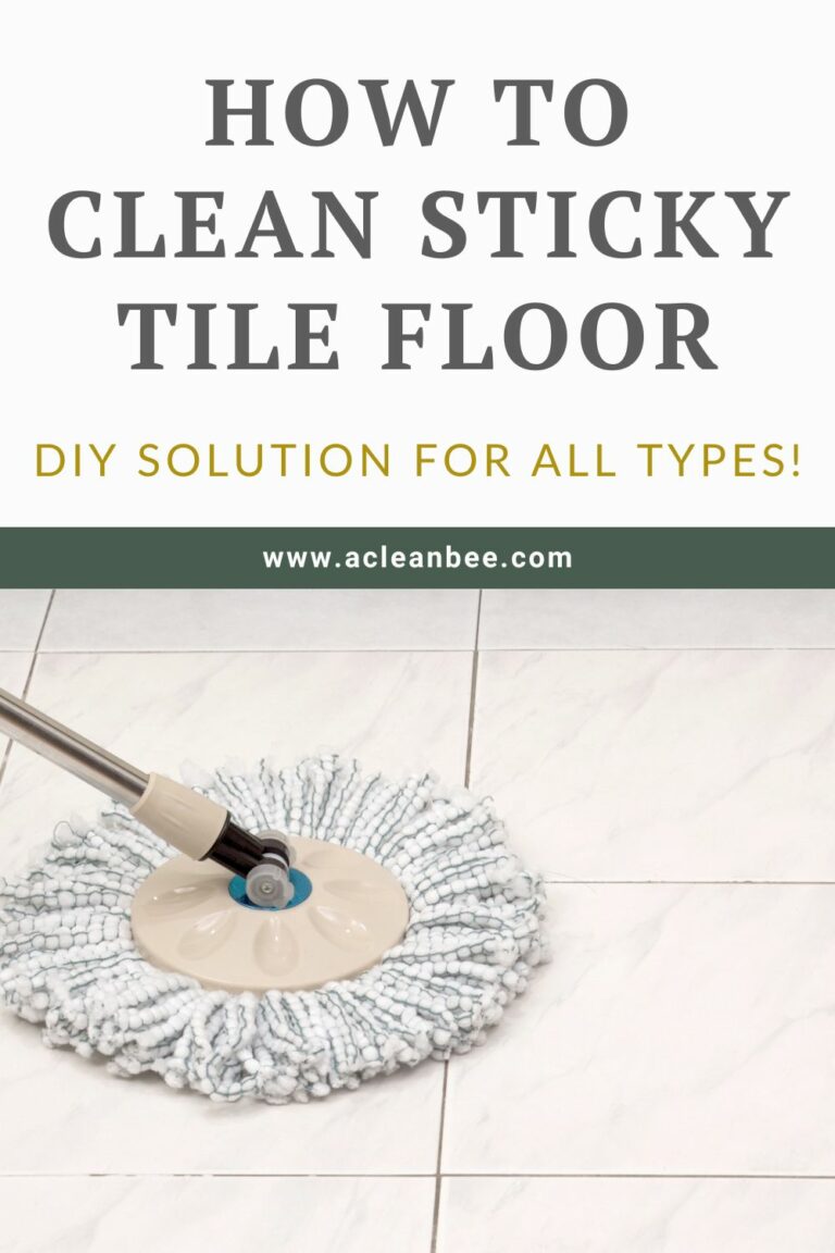 How to Clean Sticky Tile Floor