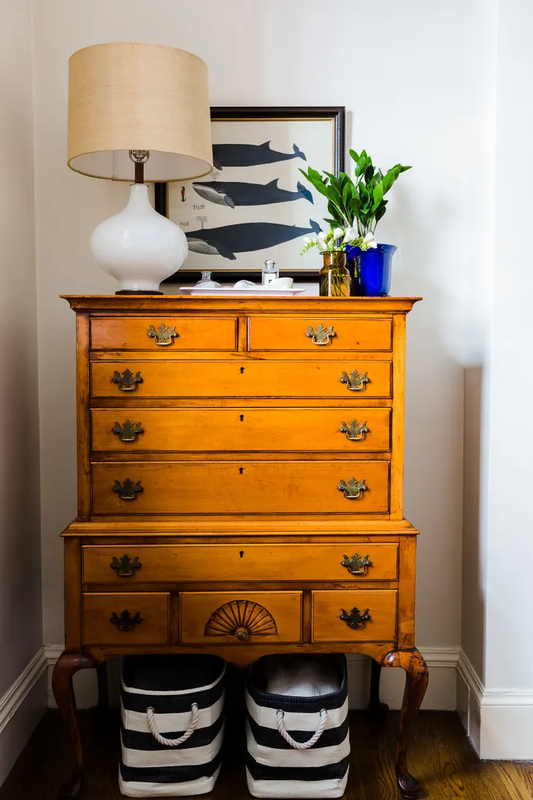 Dresser top storage solutions